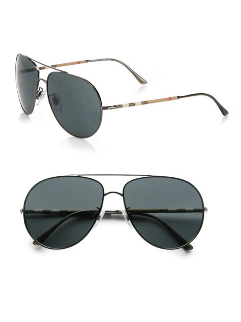 burberry mens glasses metal hexigon|Icon Geometric Sunglasses in Black matte .